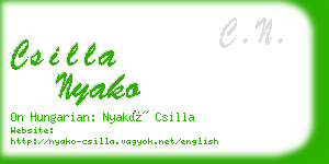 csilla nyako business card